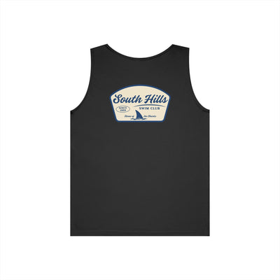 Adult Unisex South Hills Swim Club Home of the Sharks Graphic Tank