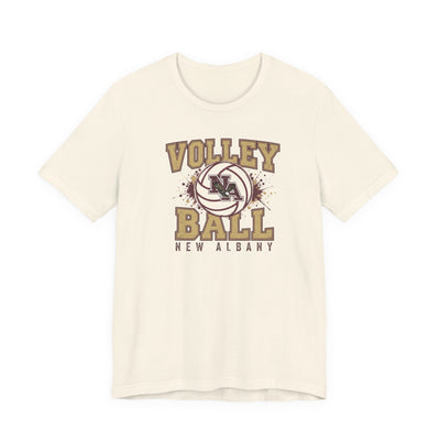 Adult Unisex New Albany Eagles Power Volleyball Graphic Short Sleeve Soft Tee