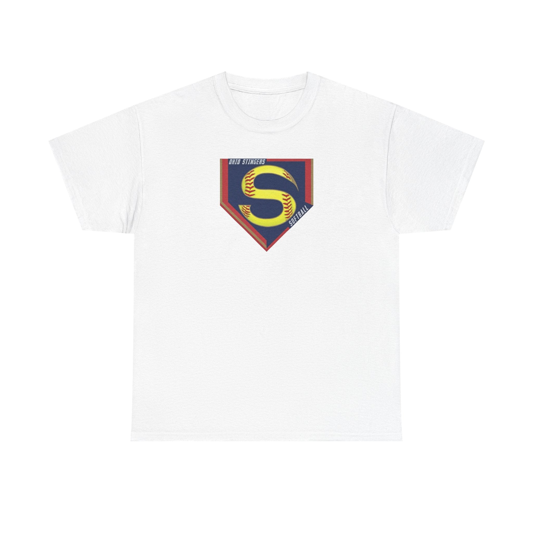 Adult Unisex Stingers Softball Logo Graphic Short Sleeve Gildan Heavy Tee