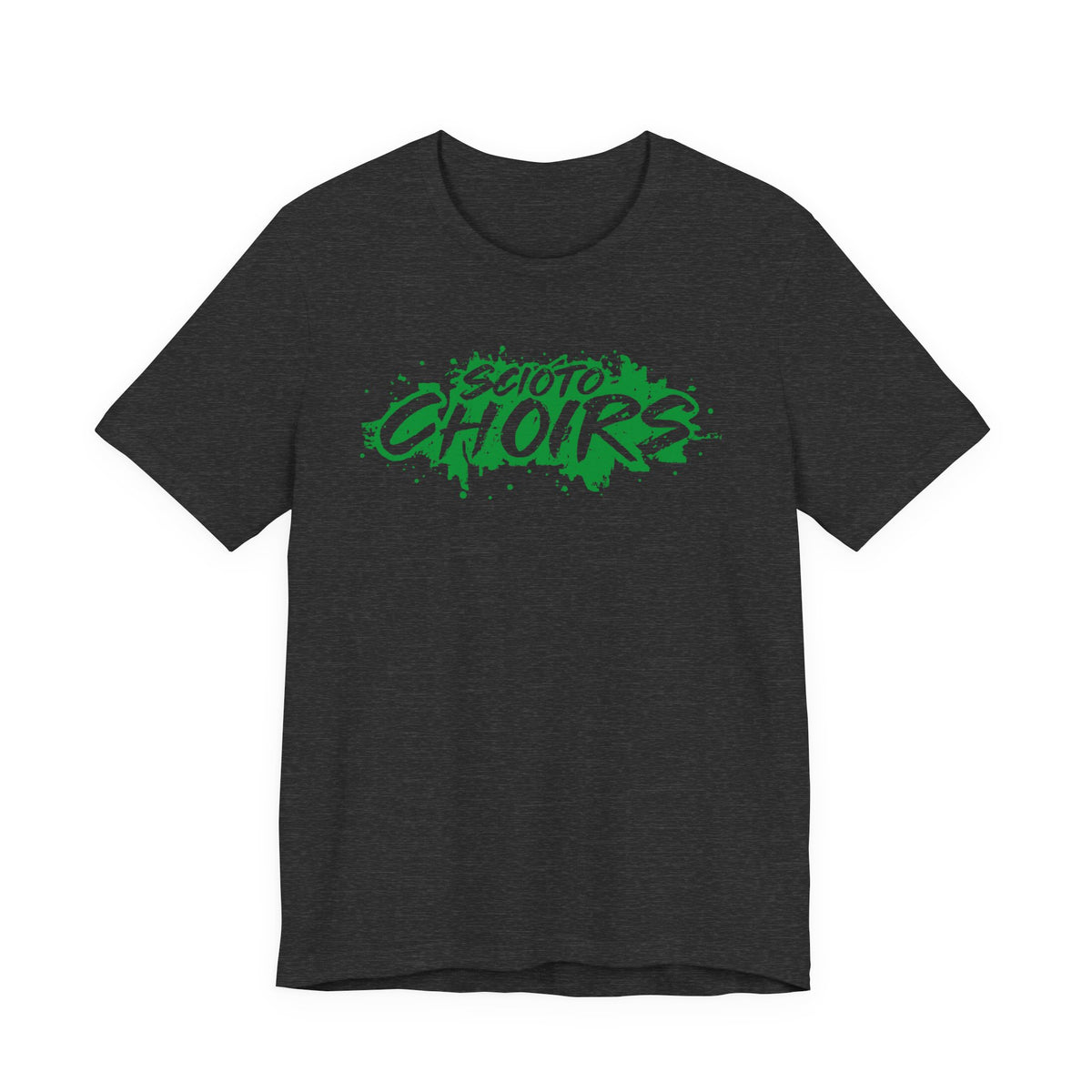 Adult Unisex Dublin Scioto Choirs Paint Splatter Graphic Short Sleeve Soft Tee