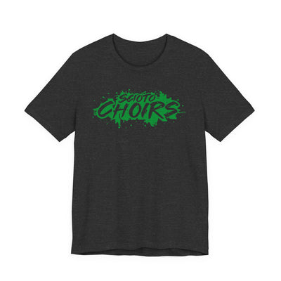 Adult Unisex Dublin Scioto Choirs Paint Splatter Graphic Short Sleeve Soft Tee