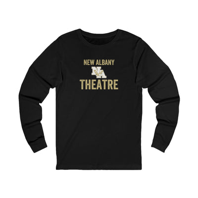 Adult Unisex Vintage Distressed New Albany Theatre Graphic Long Sleeve Soft Tee