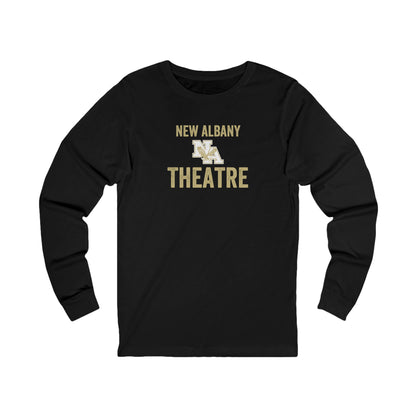 Adult Unisex Vintage Distressed New Albany Theatre Graphic Long Sleeve Soft Tee