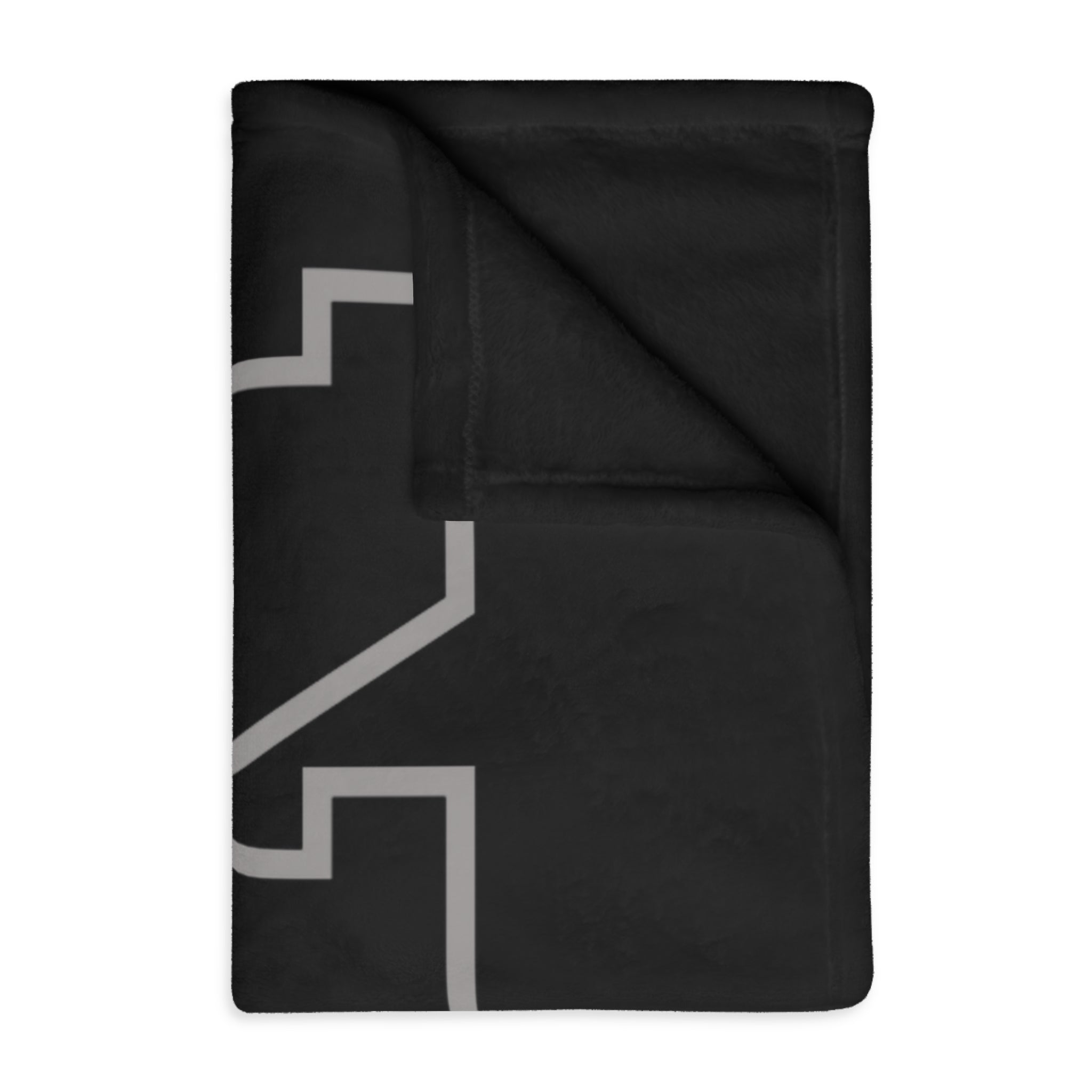 New Albany Black and White Vintage Fighting Eagle Graphic Super Soft Velveteen Microfiber Blanket (Two-sided print)