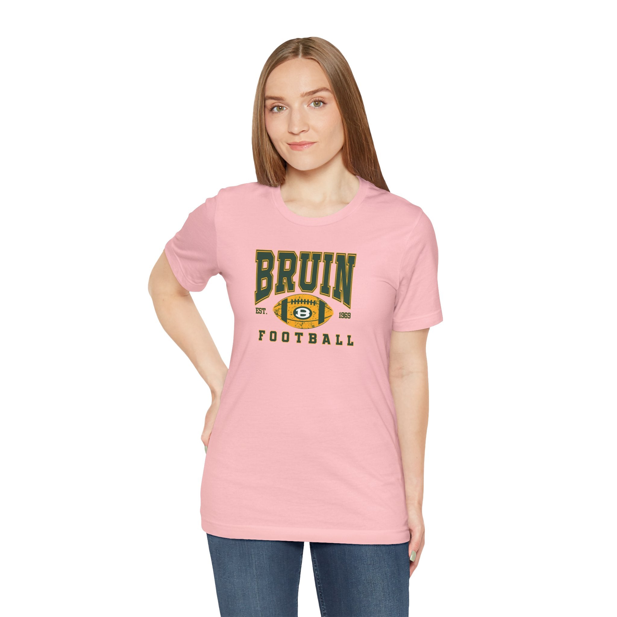 Adult Unisex Bruin Football Heritage Graphic Short Sleeve Soft Tee