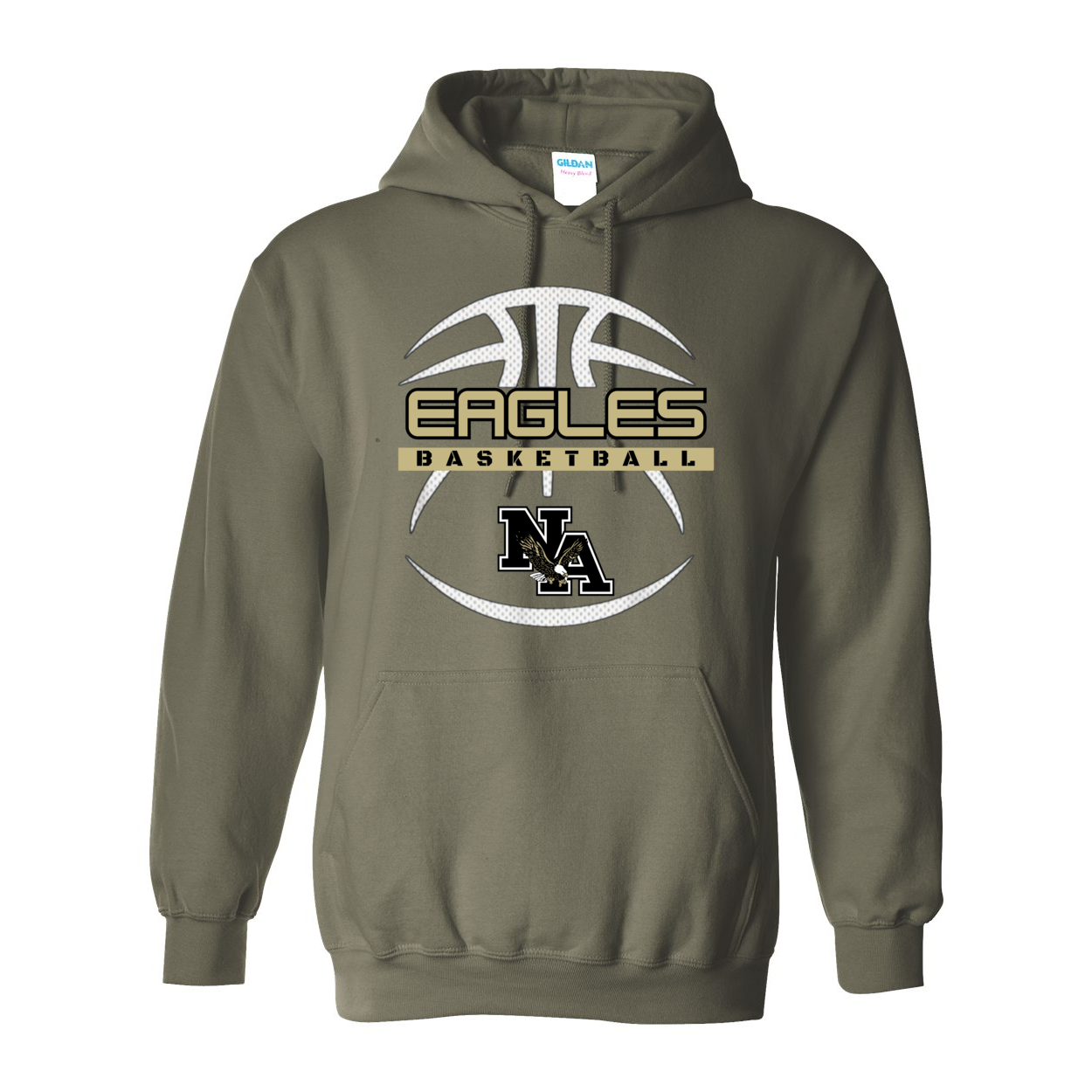 Adult Unisex Eagles Fast-Break Basketball Graphic Hoodie