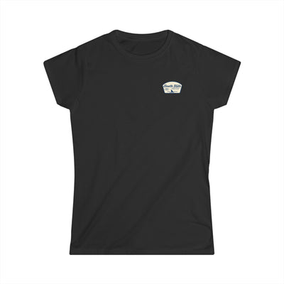 Women's South Hiils Swim Club Home of the Sharks Graphic Short Sleeve Gildan Softstyle Tee