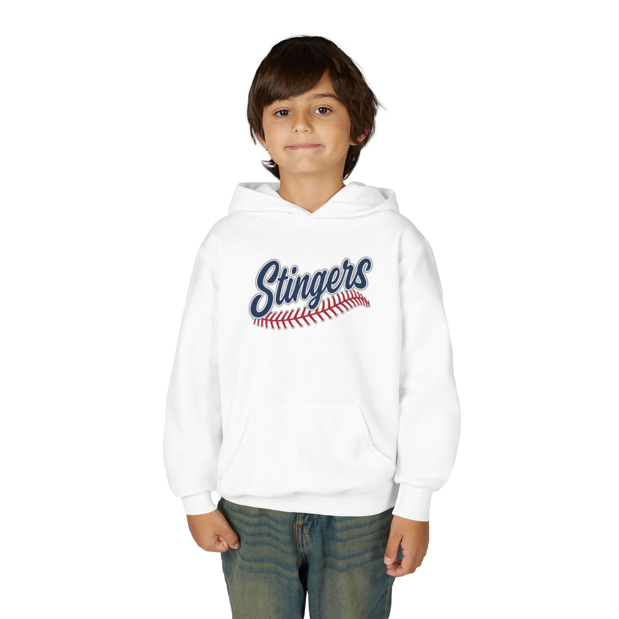 Youth Stingers Softball Stitches Graphic Hoodie