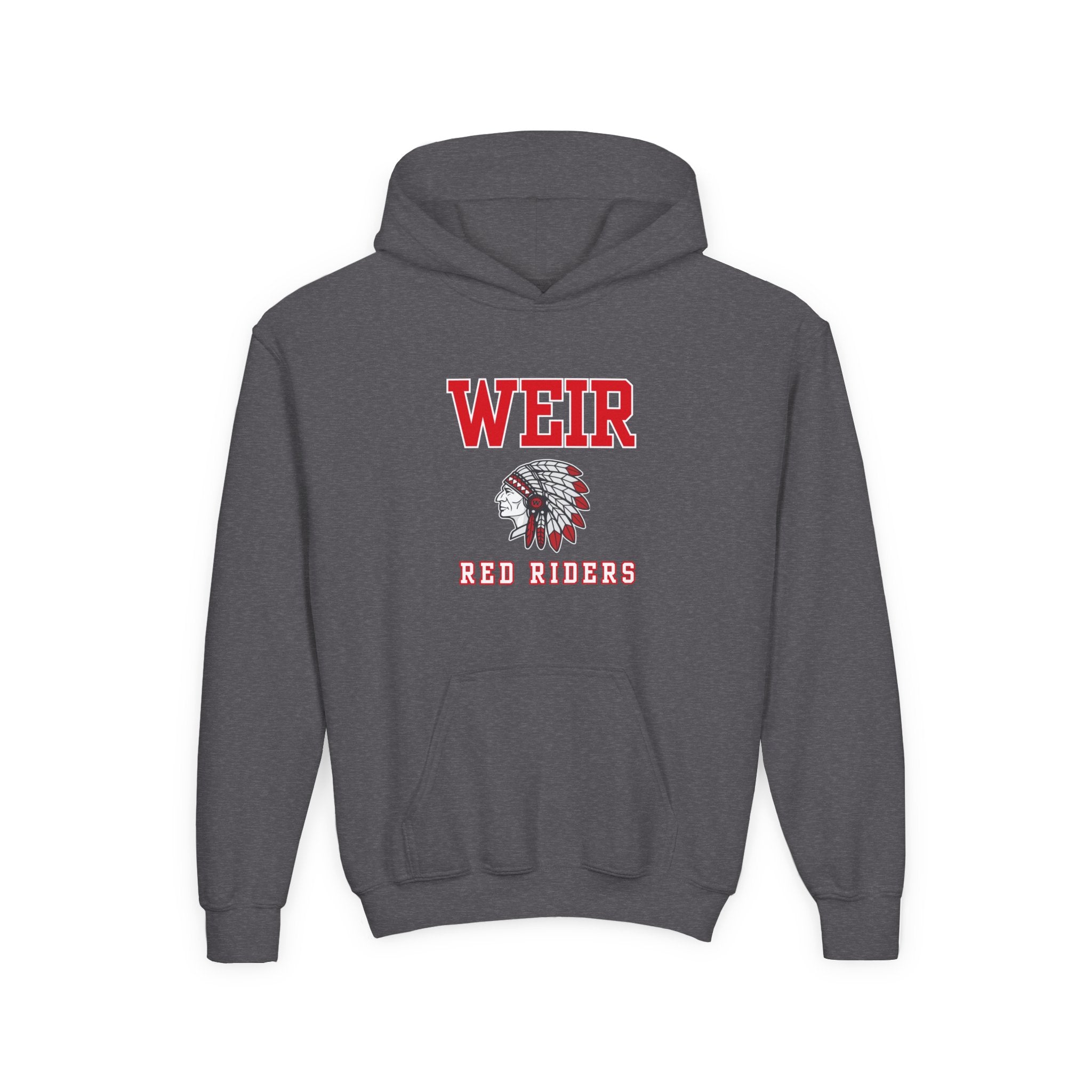 Youth Weir Red Riders Classic Mascot Graphic  Hoodie