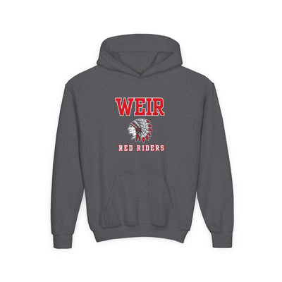 Youth Weir Red Riders Classic Mascot Graphic  Hoodie