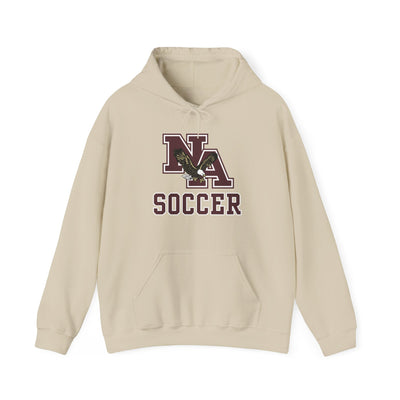 Adult Unisex New Albany Classic Maroon Soccer Logo Graphic Hoodie