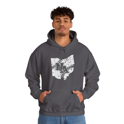 Adult Unisex Ohio Vintage Baseball Logo Graphic Hoodie