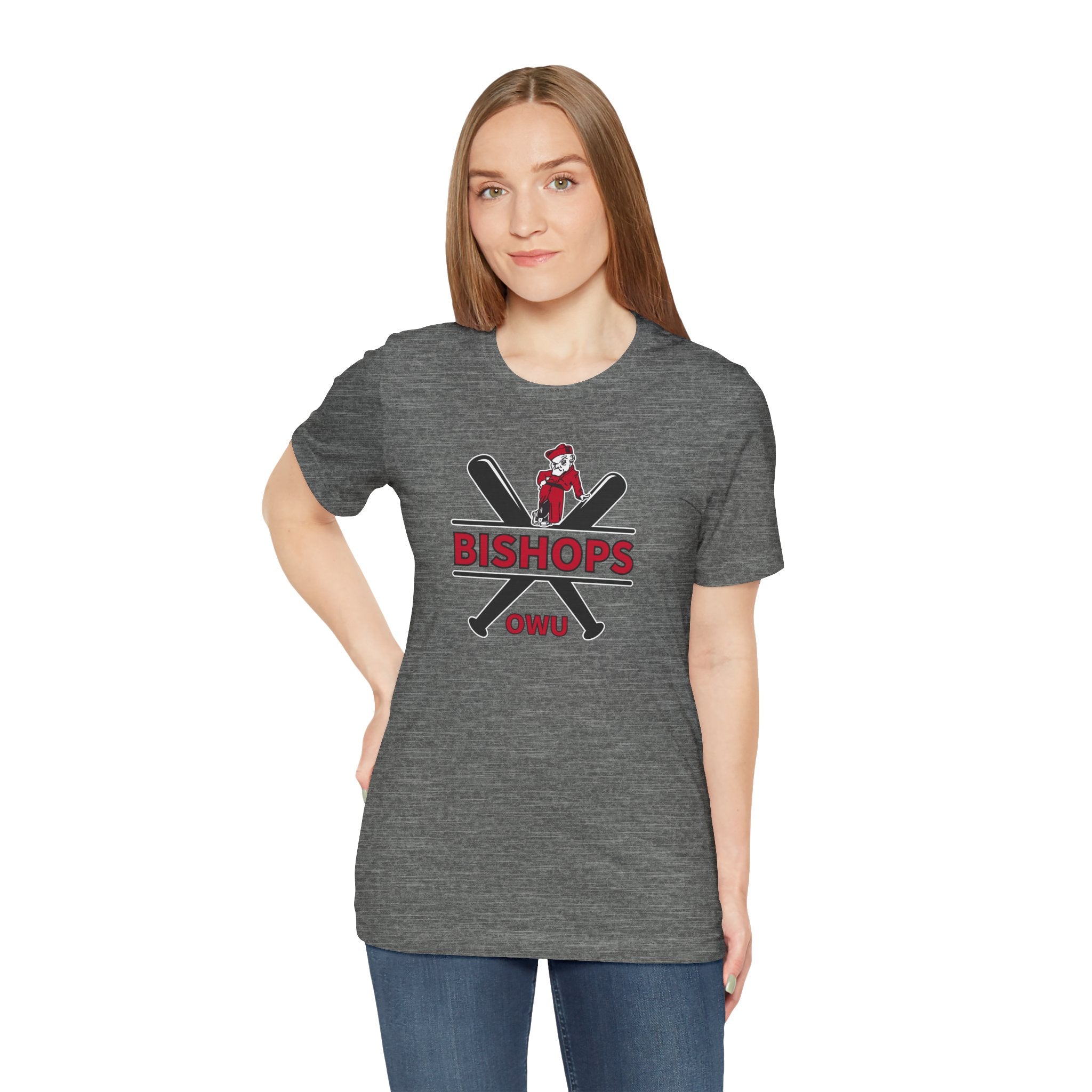 Adult Unisex Bishops Baseball Crossbat Graphic Short Sleeve Soft Tee