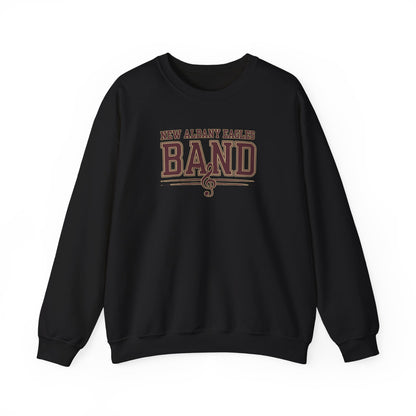 Adult Unisex New Albany Eagles Band Musical Note Graphic Sweatshirt