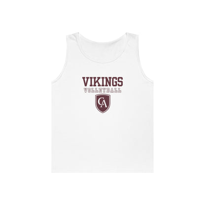 Adult Unisex Columbus Academy Vikings Volleyball Graphic Gildan Heavy Blend Cotton Tank