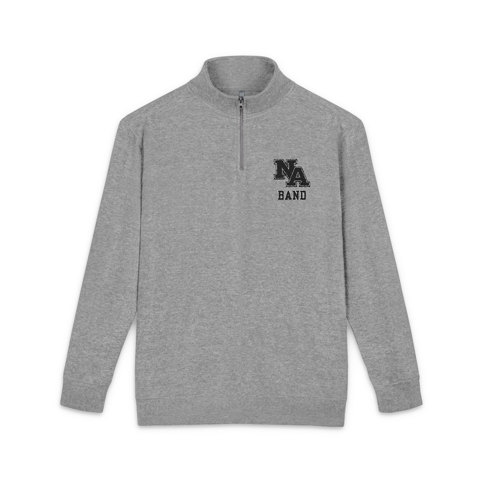 Adult Unisex New Albany Black Classic Band Logo Embroidered Fleece Quarter-Zip Pullover