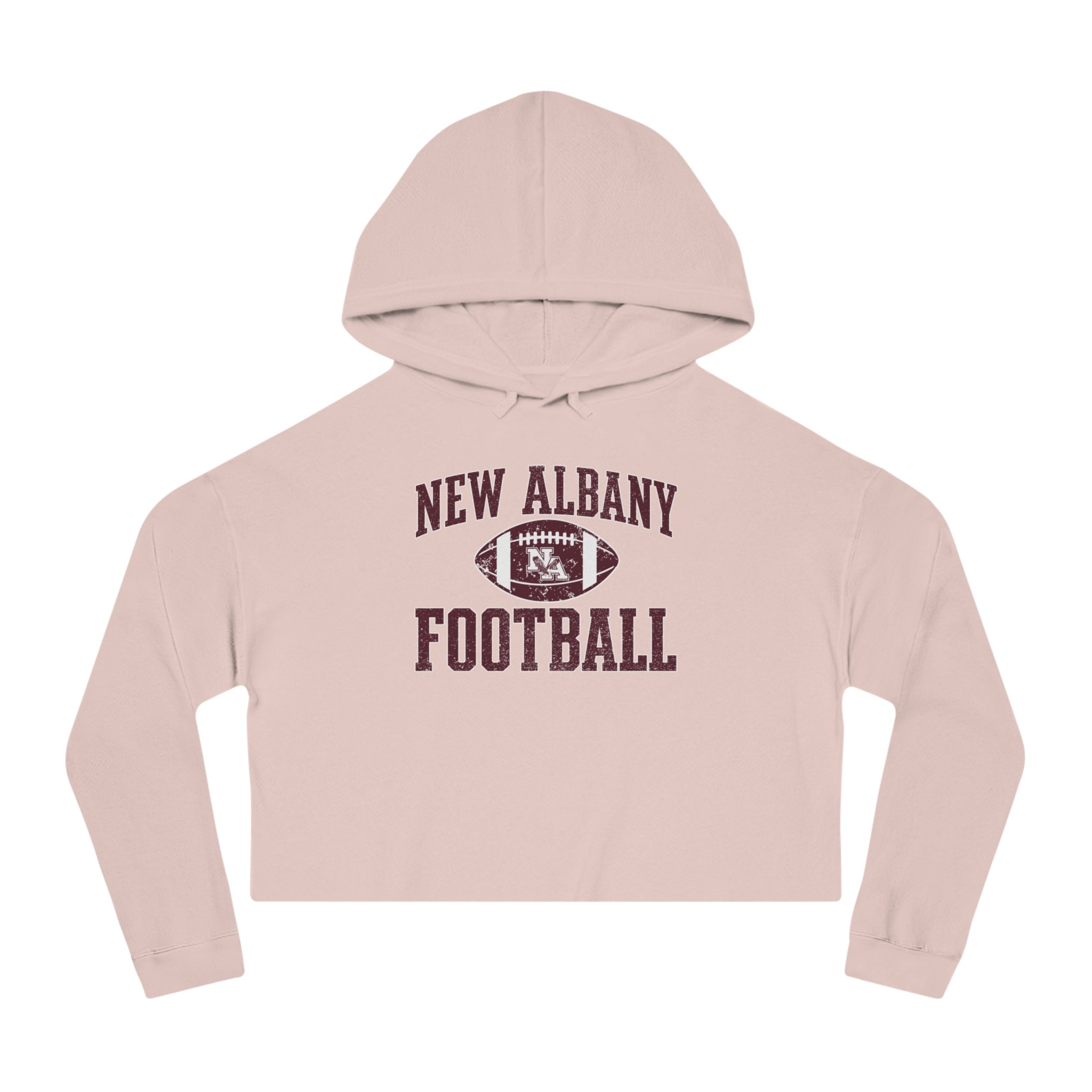 Women's New Albany Football Pride Graphic Crop Hoodie
