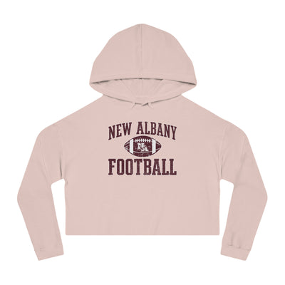 Women's New Albany Football Pride Graphic Crop Hoodie