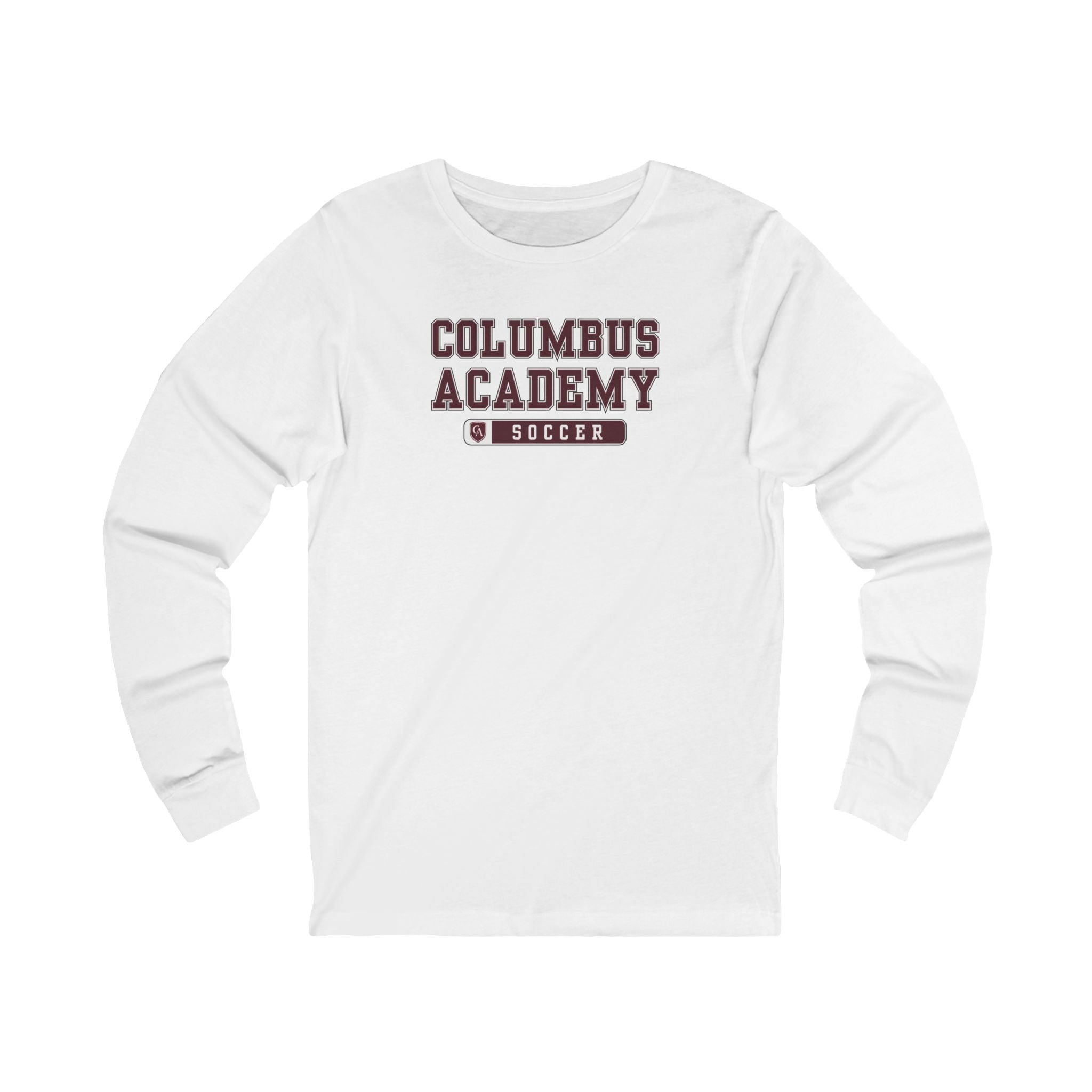 Adult Unisex Columbus Academy Soccer Graphic Long Sleeve Bella + Canvas Soft Tee