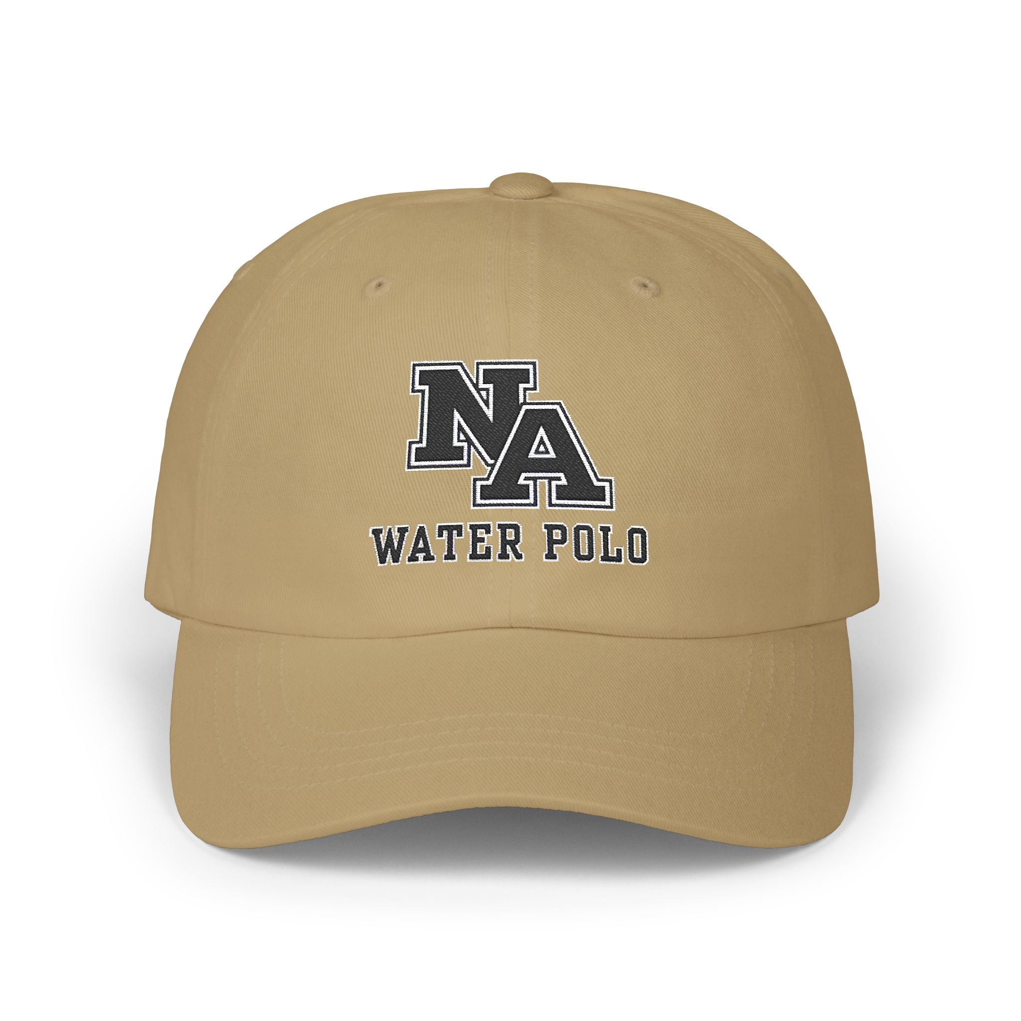 New Albany Water Polo Classic Black Logo Embroidered Dad Cap