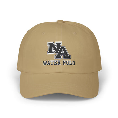 New Albany Water Polo Classic Black Logo Embroidered Dad Cap