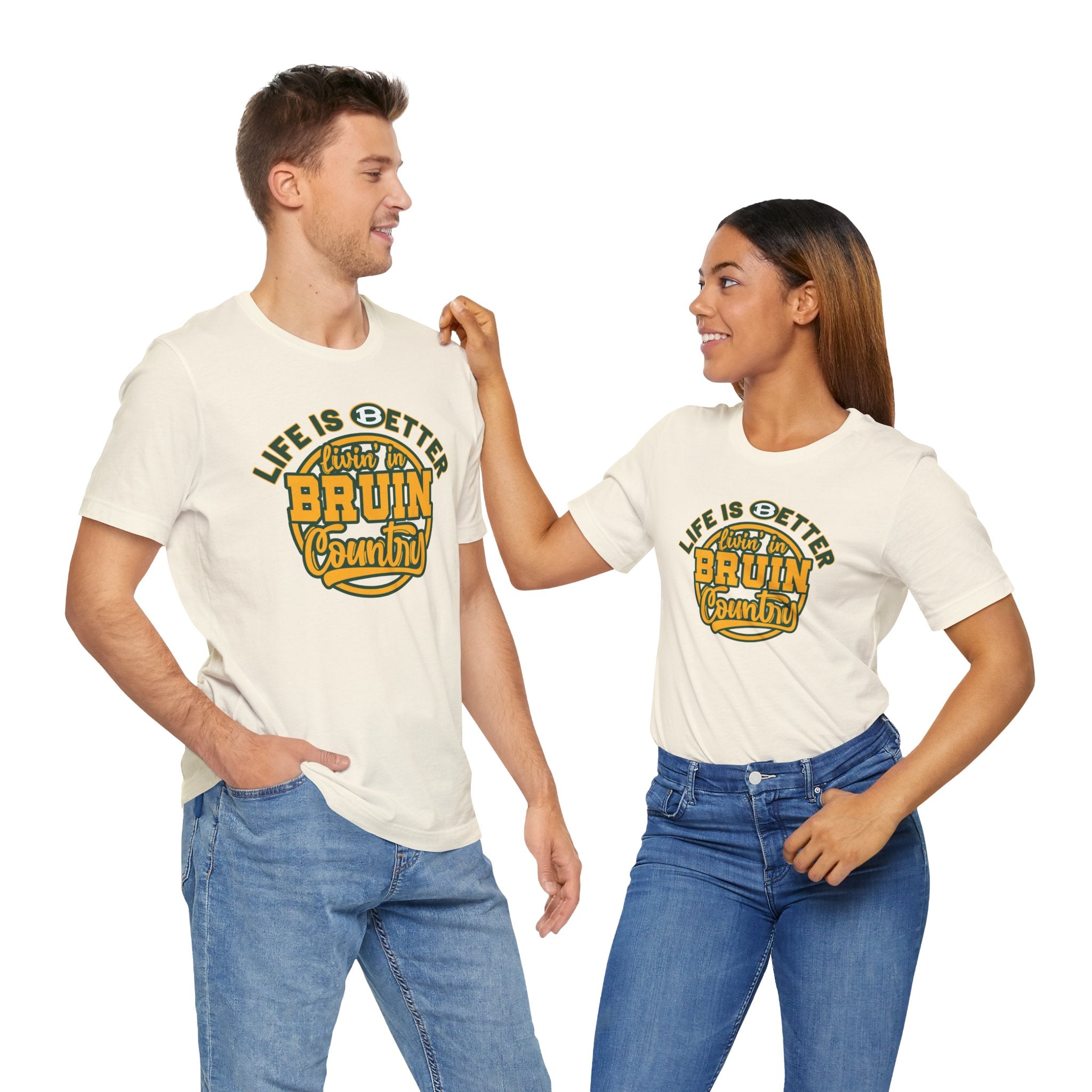 Adult Unisex Bruin Country Graphic Short Sleeve Soft Tee