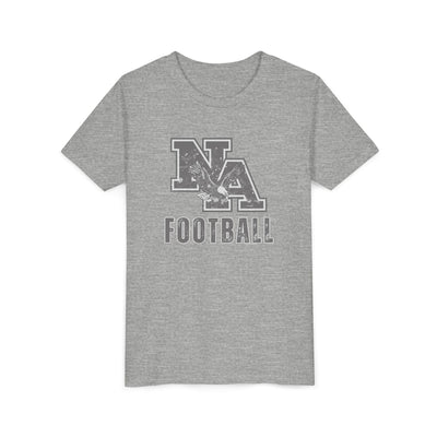 Youth New Albany Distressed Vintage Football Logo Graphic Short Sleeve Soft Tee