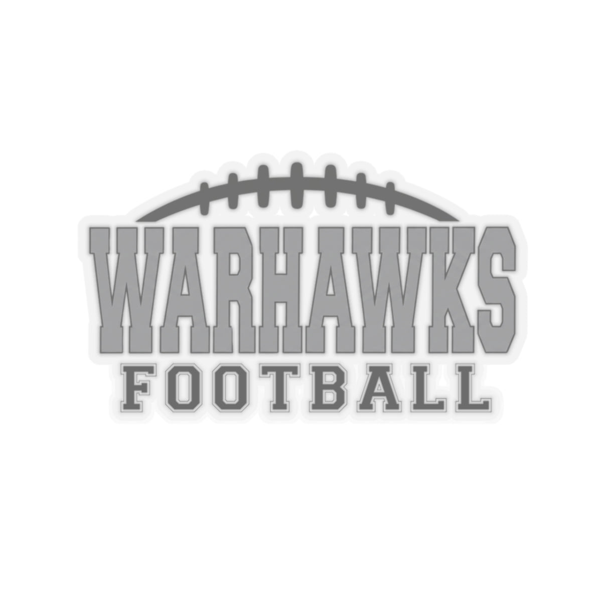 Westerville Central Warhawks Football Laces Graphic Kiss-Cut Sticker