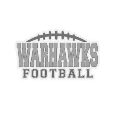 Westerville Central Warhawks Football Laces Graphic Kiss-Cut Sticker