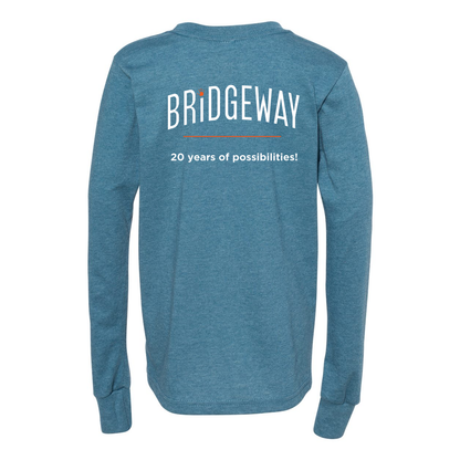 Youth "Autism Inspire Potential Celebrate Ability" Bridgeway Graphic Long Sleeve Tee