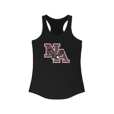 Women's Vintage Distressed Maroon Logo Graphic Racerback Tank
