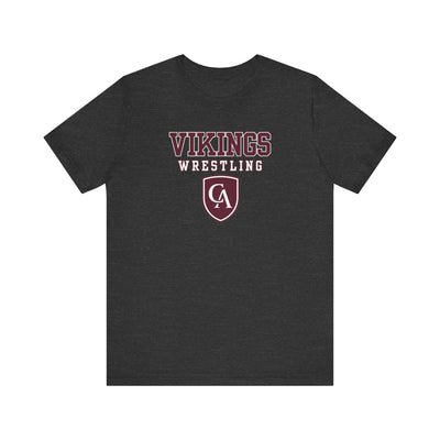 Adult Unisex Columbus Academy Vikings Wrestling Graphic Short Sleeve Bella + Canvas Soft Tee