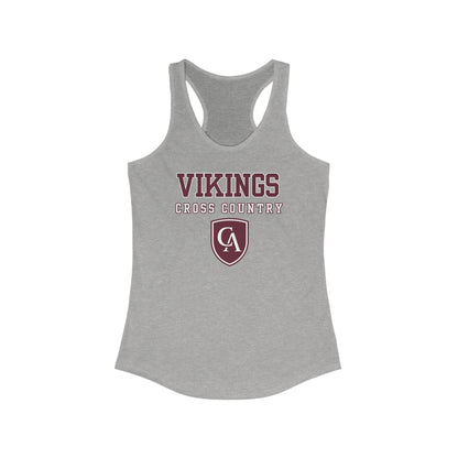 Women's Columbus Academy Vikings Cross Country Graphic Next Level Racerback Tank
