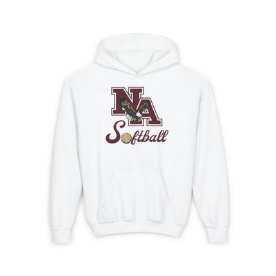 Youth NA Script Softball Graphic Hoodie