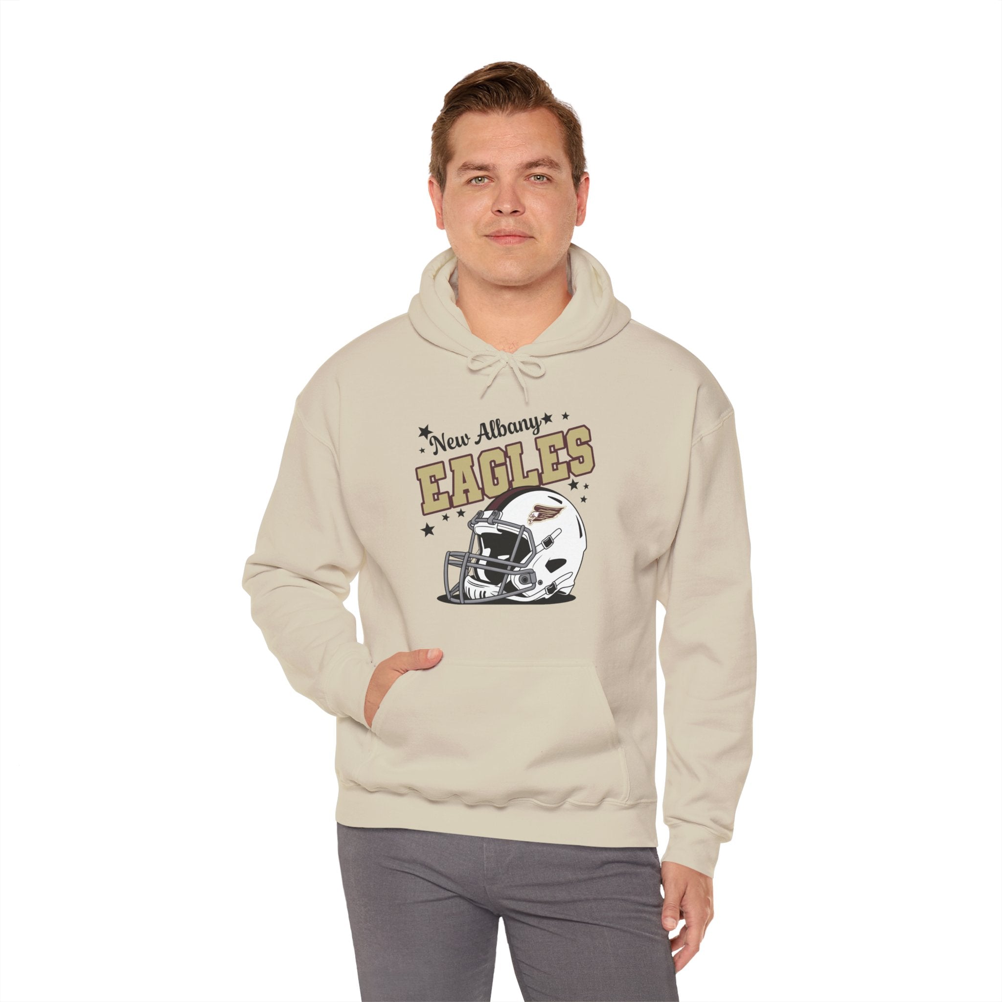 Adult Unisex New Albany Eagles Football Pride Graphic Hoodie