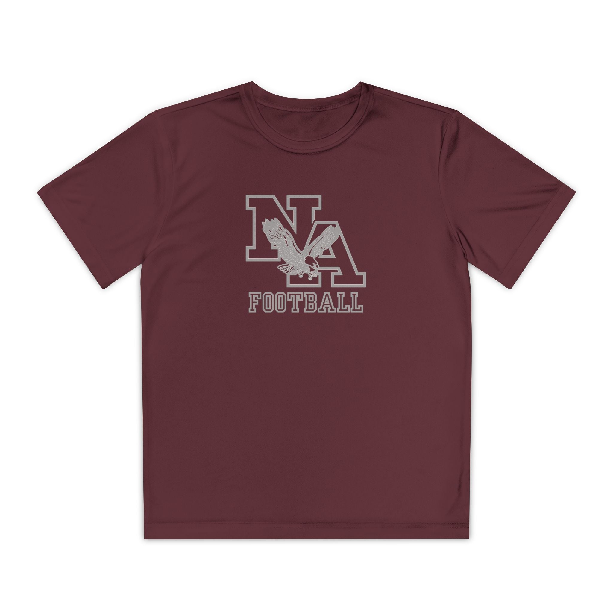 Youth New Albany Tonal Football Logo Graphic Short Sleeve Performance Tee