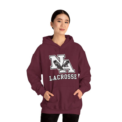 Adult Unisex Classic White Lacrosse Graphic Hoodie