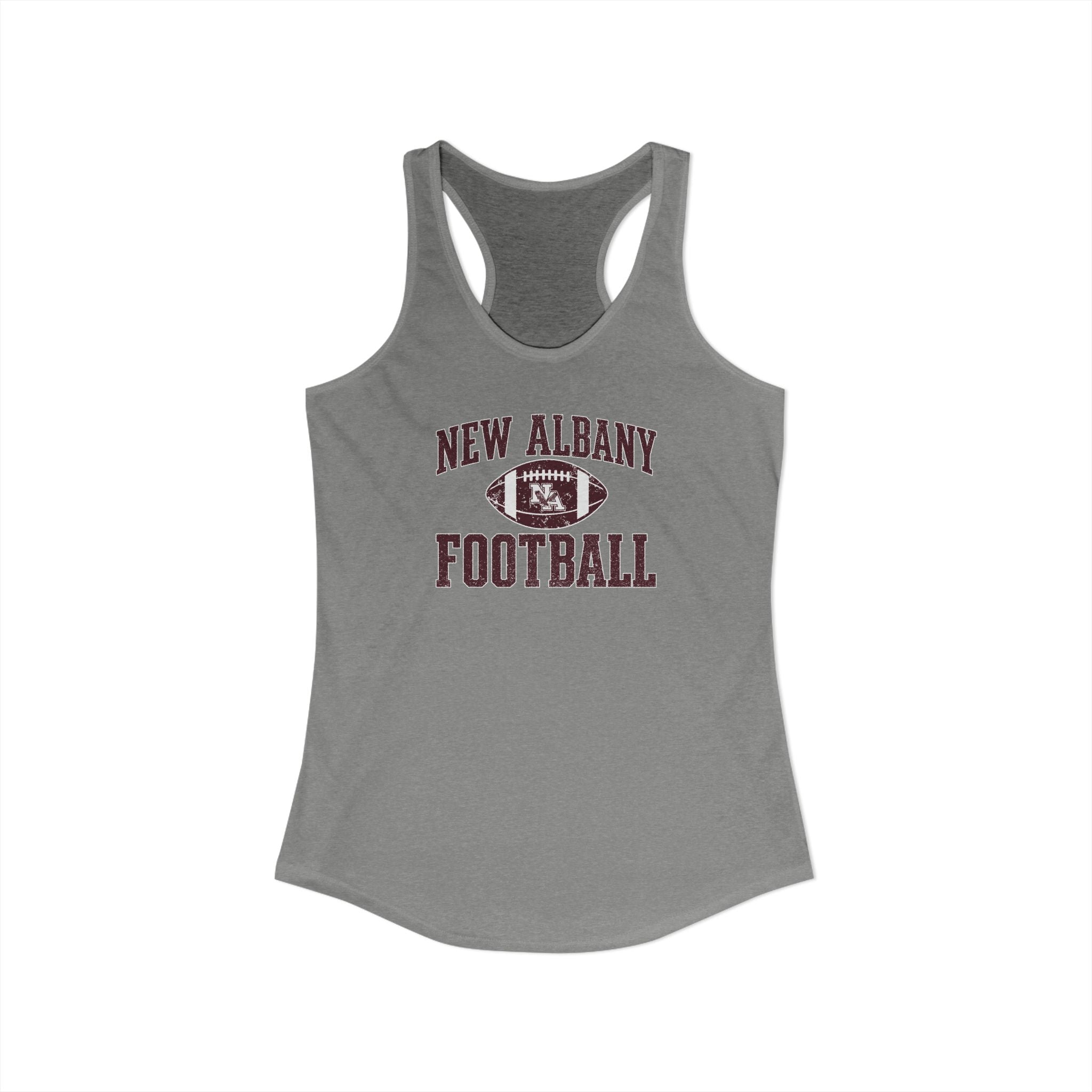 Women's New Albany Football Pride Graphic Next Level Racerback Tank