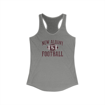 Women's New Albany Football Pride Graphic Next Level Racerback Tank