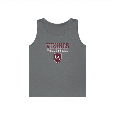 Adult Unisex Columbus Academy Vikings Volleyball Graphic Gildan Heavy Blend Cotton Tank