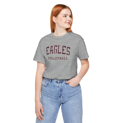 New Albany Eagles Volleyball Vintage Distressed Graphic Short Sleeve Soft Tee