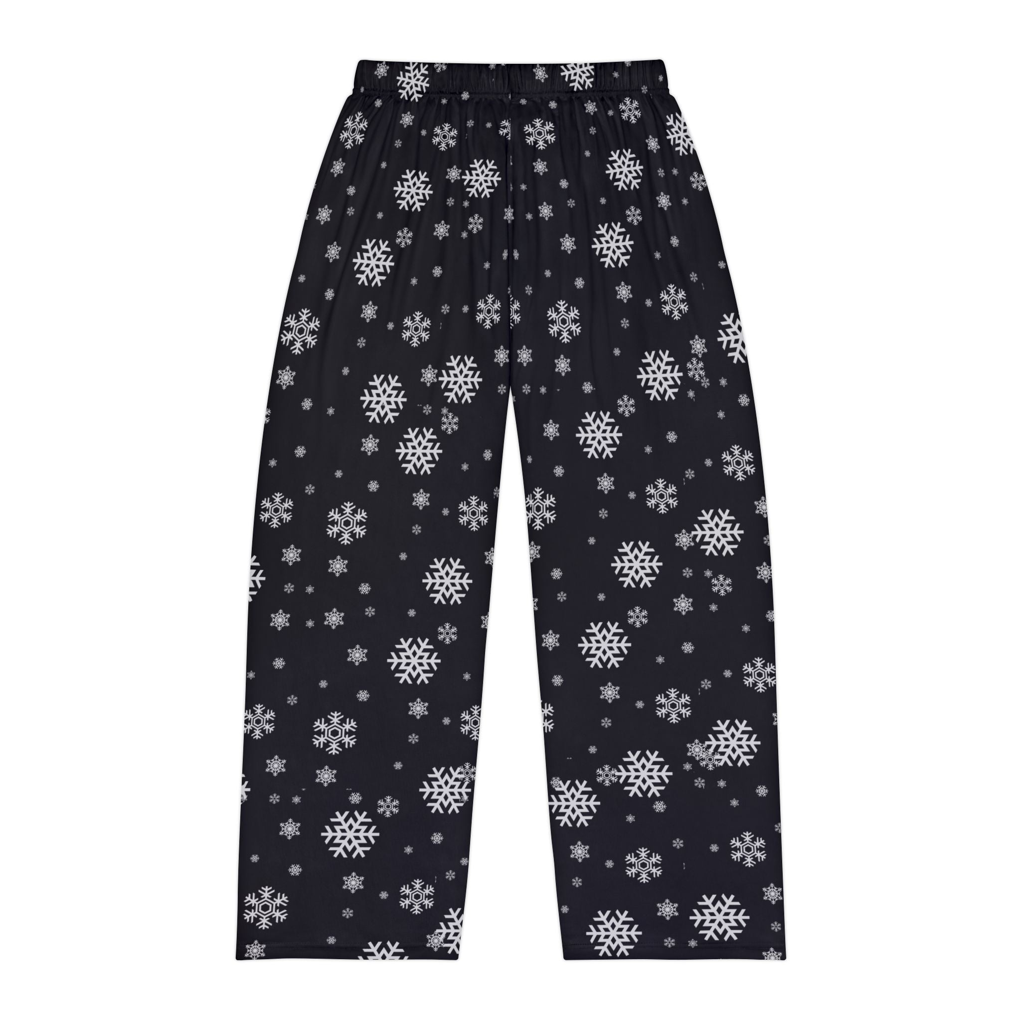 Men's Columbus Academy Vikings Spirited Snowflake Black Printed Pajama Pants