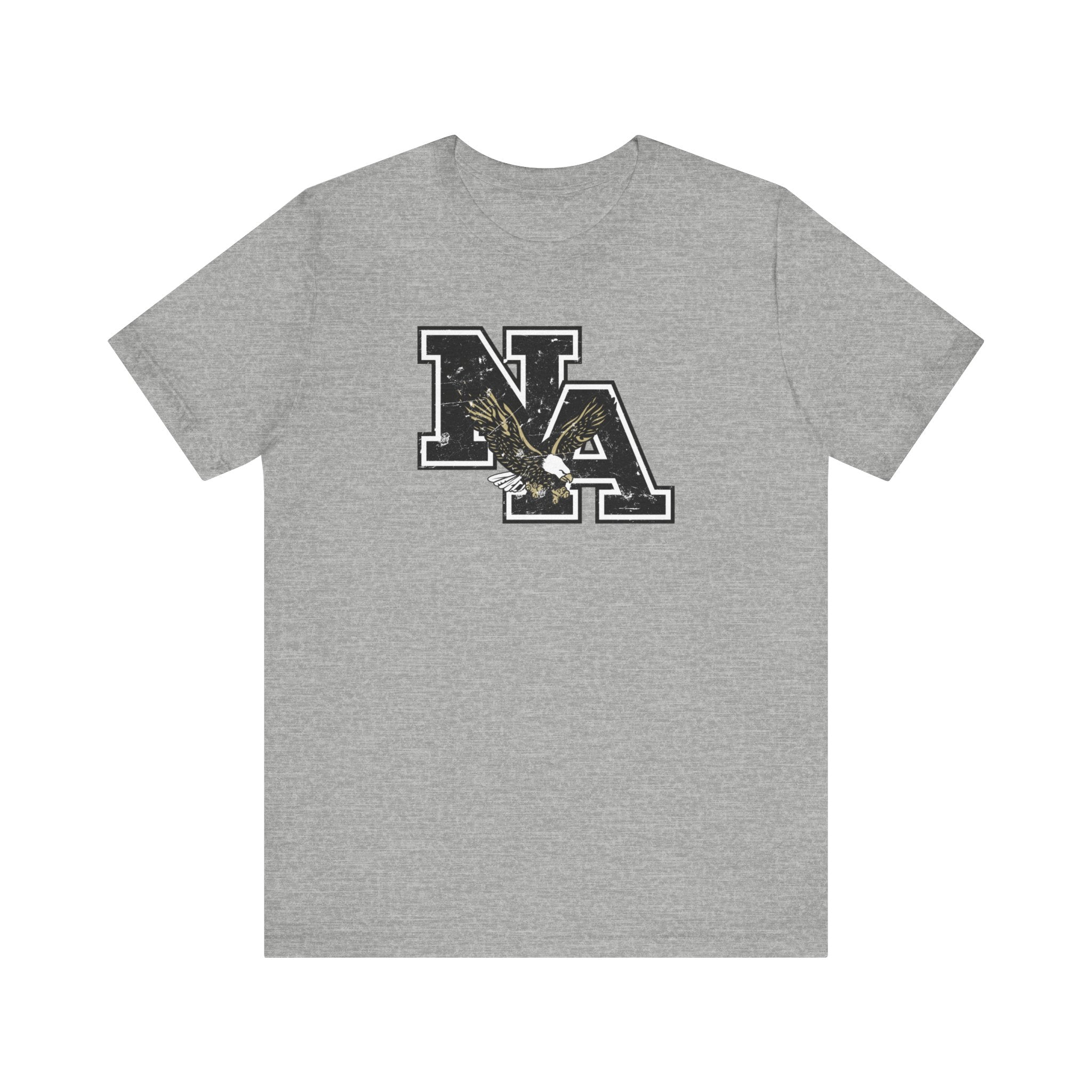 Adult Unisex Vintage Distressed Black Logo Short Sleeve Soft Tee