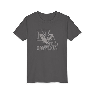 Youth New Albany Tonal Football Logo Graphic Short Sleeve Soft Tee