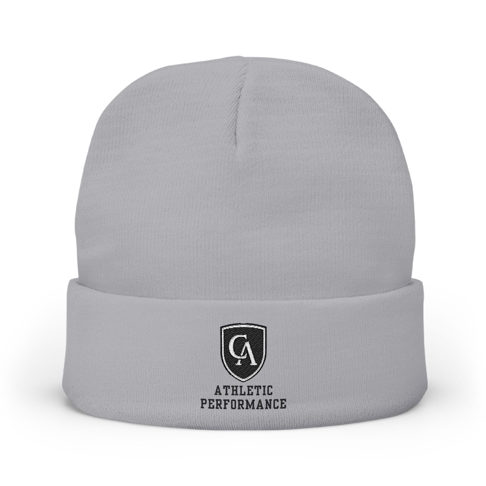 Adult Unisex Columbus Academy Vikings Athletic Performance Black Embroidered Knit Hat