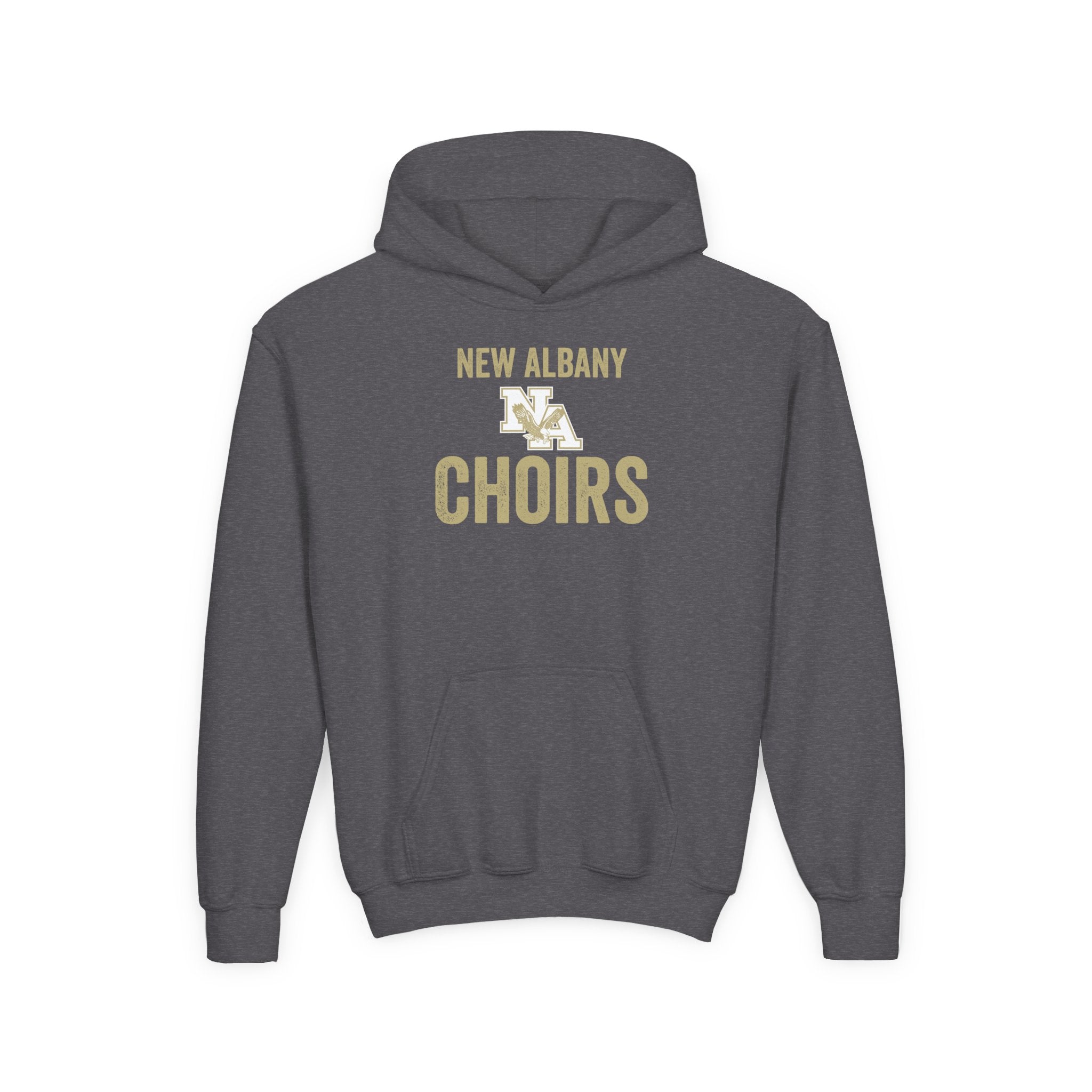 Youth Vintage Distressed New Albany Choirs Graphic Hoodie