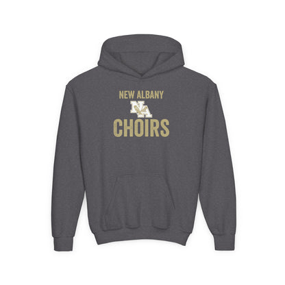 Youth Vintage Distressed New Albany Choirs Graphic Hoodie