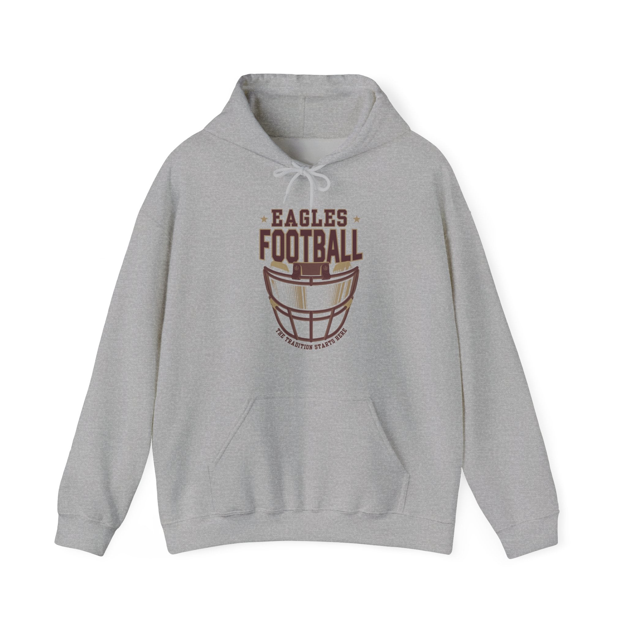 Adult Unisex Eagles Maroon Hype Helmet Graphic Hoodie