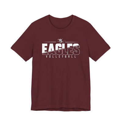 Adult Unisex New Albany Volleyball Power Spike Graphic Short Sleeve Soft Tee