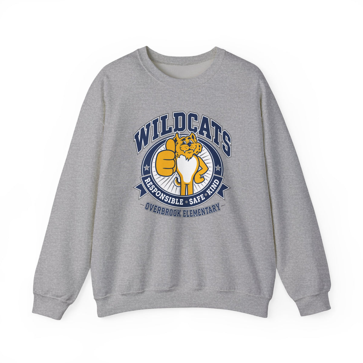 Adult Unisex Overbrook Elementary Wildcat Way Graphic Sweatshirt